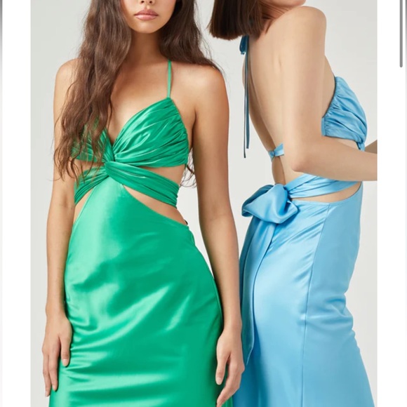 Stolen stores butterfly dress in blue - Picture 2 of 6